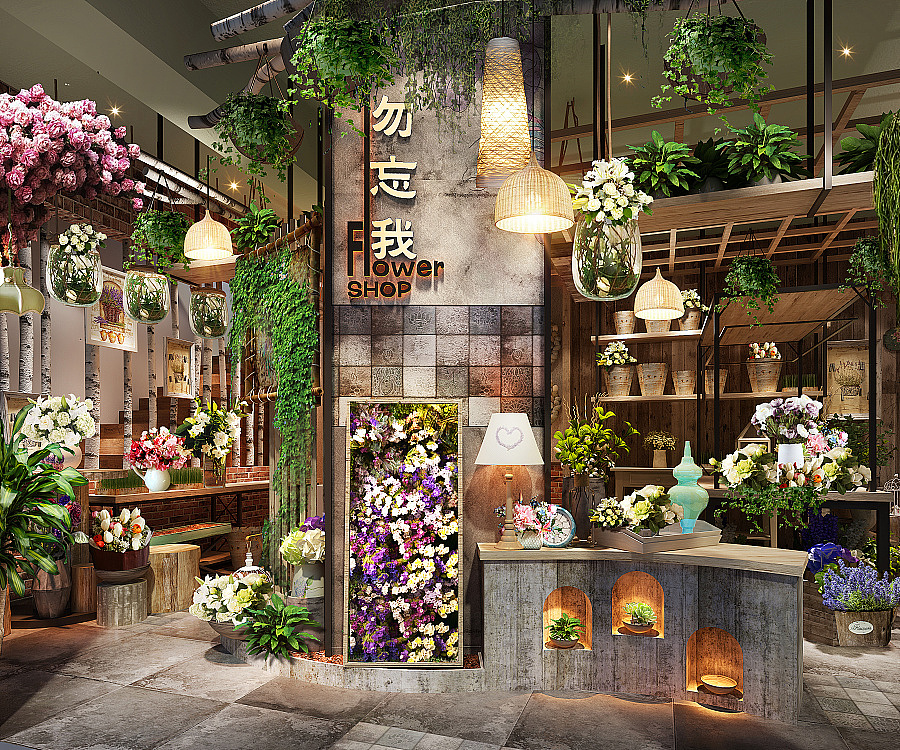 小型花店装修设计图片