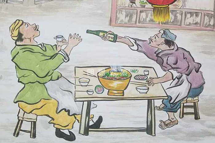 重庆火锅店壁画