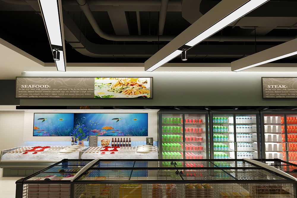 超市店面装修效果图