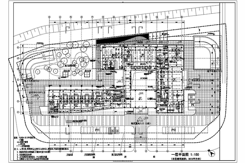 办公楼装修平面消防设计施工图