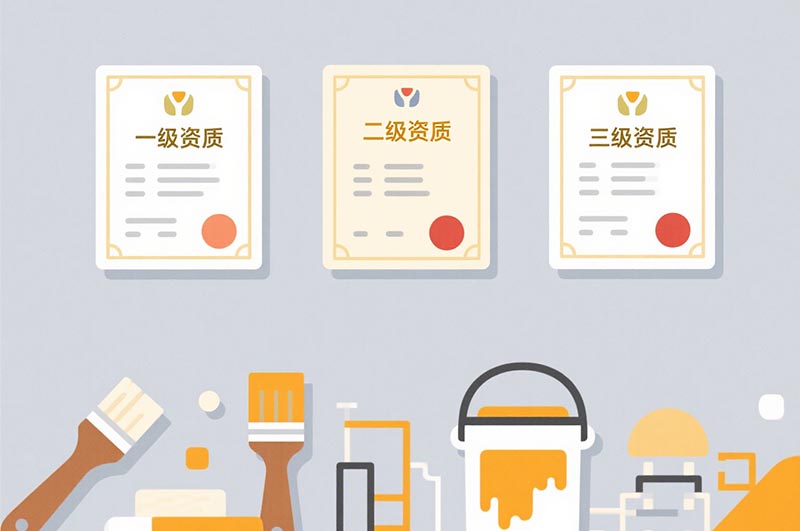 建筑装修装饰工程专业承包资质也分一级、二级、三级