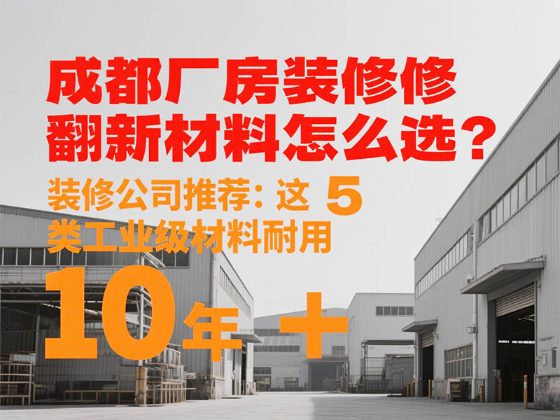 成都厂房装修翻新材料怎么??？装修公司推荐：这 5 类工业级材料耐用 10 年 +
